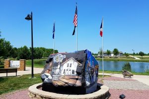 The Freedom Rock in George, Iowa