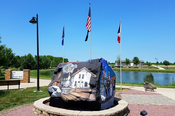 Lyon County Freedom Rock at Locker Park, George